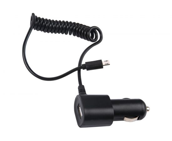 Автомобильное зарядное устройство Red Line Tech AC-1A 1 USB, 1 A, встроенный кабель micro USB, черный Т000021136 – изображение 2