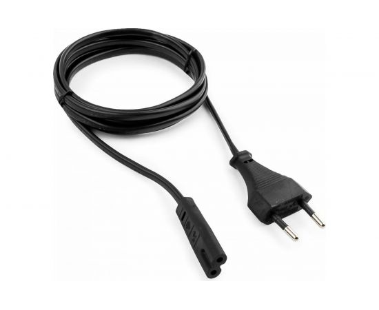 Кабель питания Cablexpert аудио/видео 1м CEE 7/16 - C7 VDE 2-pin 2х075 черный пакет PC-184-VDE-1M – изображение 2