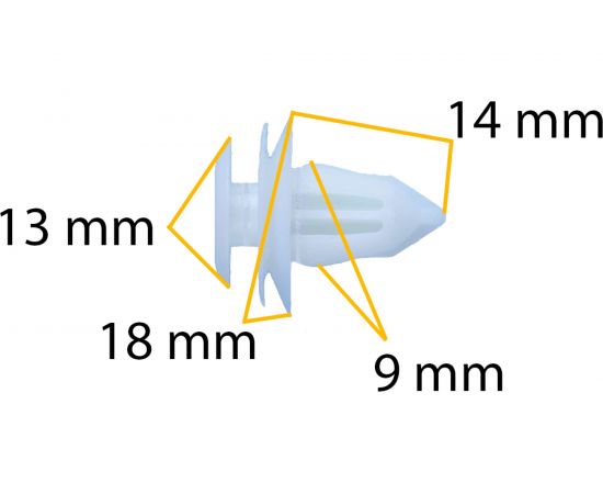Автокрепеж для GM/Lexus/Mitsubishi/Toyota 10 шт 9046709206, MU000504, MU000571 КрепАвто 0213 – изображение 2