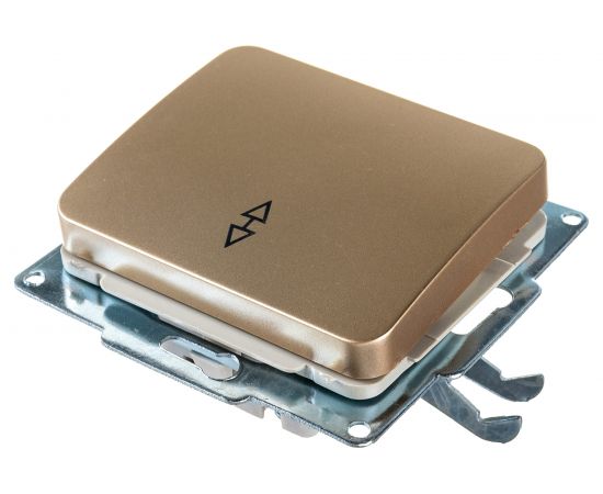 Проходной выключатель одноклавишный СВЕТОЗАР ГАММА, SV-54137-GM – изображение 3