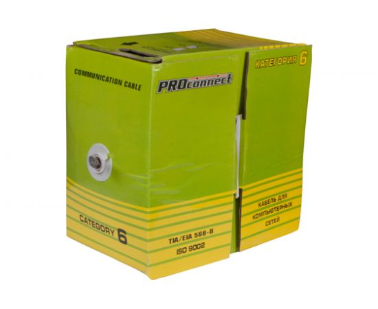Кабель PROconnect витая пара FTP 4PR 23AWG, CCA, CAT6, бухта 305 м 01-0147-3 – изображение 3