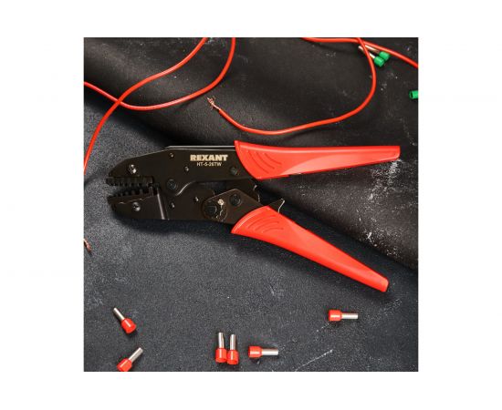 Кримпер для обжима двойных штыревых наконечников REXANT 2x0.5-6.0 мм² HT-5-26TW 12-3222 – изображение 3