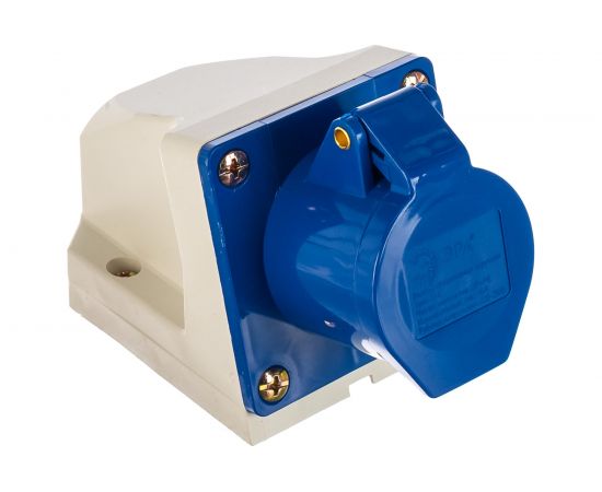 Стационарная наружная розетка ЭРА 113 2Р+РЕ 16А 220В IP44 Б0032874 – изображение 3