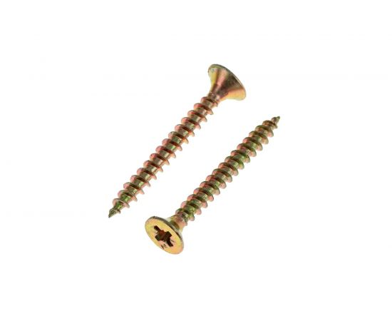 Универсальный саморез Tech-Krep 35х4,0 мм 200 шт желтый, коробка с окном 102244 – изображение 3