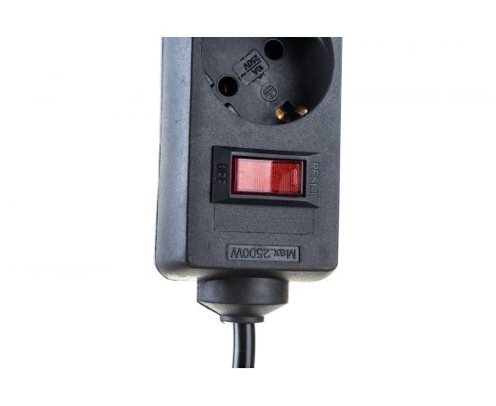 Удлинитель ExeGate EC-3-3B 3 евро с заземлением, 3м, выключатель с подсветкой, черный 279351 – изображение 4