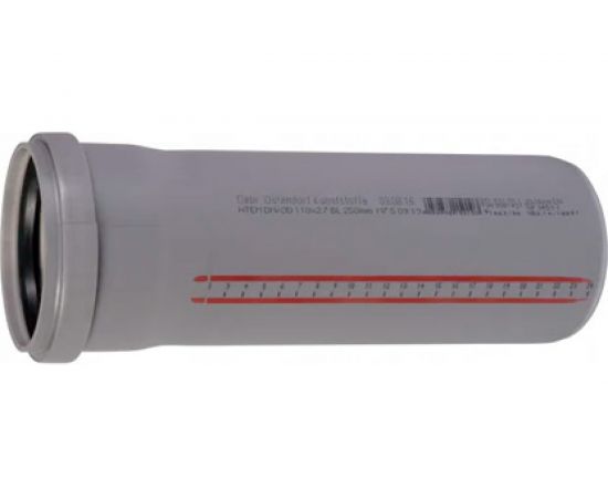 Труба однораструбная канализационная HTEM 40х1500 Ostendorf 111050 – изображение 4