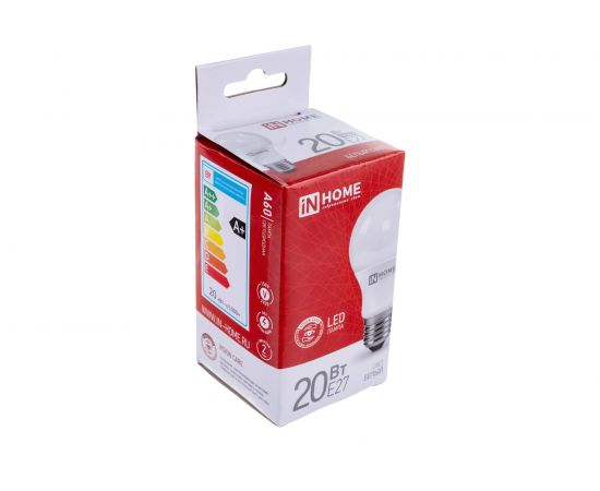 Светодиодная лампа IN HOME LED-A65-VC 20Вт 230В Е27 4000К 1800Лм 4690612020303 – изображение 4