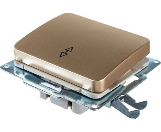 Проходной выключатель одноклавишный СВЕТОЗАР ГАММА, SV-54137-GM – изображение 4