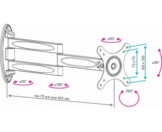 TV кронштейн VLK TRENTO 15 silver 51010 – изображение 6