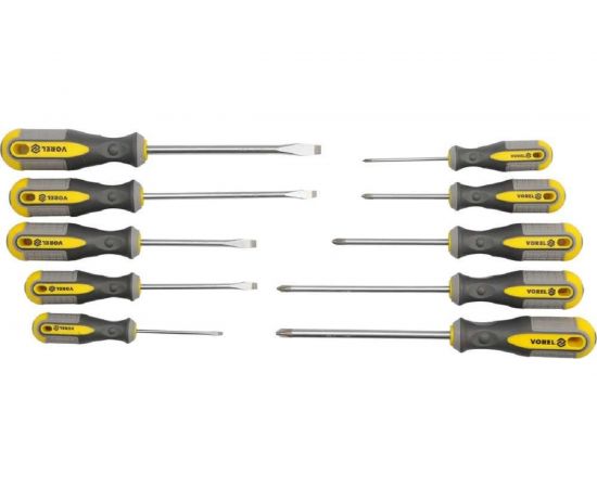 Набор отверток VOREL 10шт 60970 