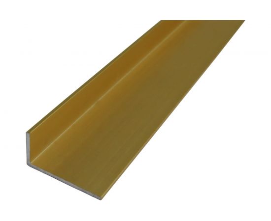 Профиль ПилотПро Ал., уголок, 20х10х1,2, 1 м, золото 09970 