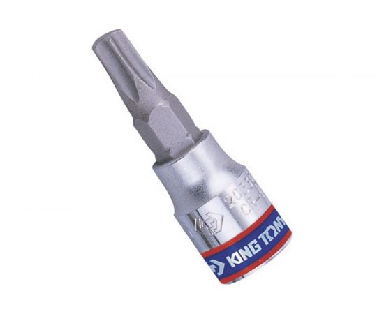 Головка-бита торцевая 1/4"", TORX с отверстием, T40Н, L=37 мм KING TONY 203740 