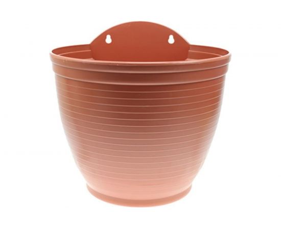 Настенное кашпо ФлораПласт Ассоль терракотовое, 20х16.5 см, 3.5 л, 5 шт. 000906 