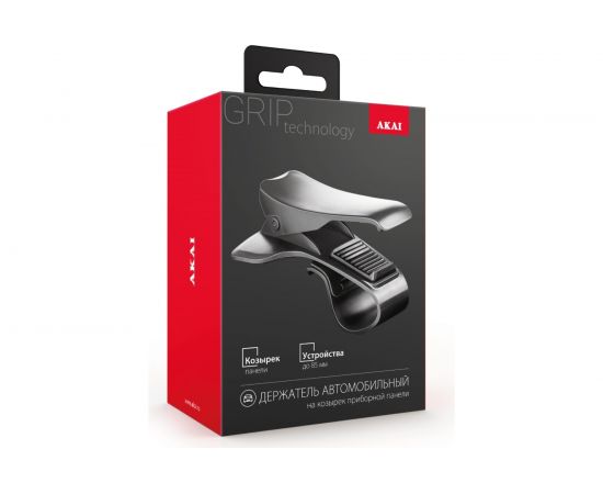 Автомобильный держатель-прищепка на козырек приборной панели AKAI черный PM-525SU 