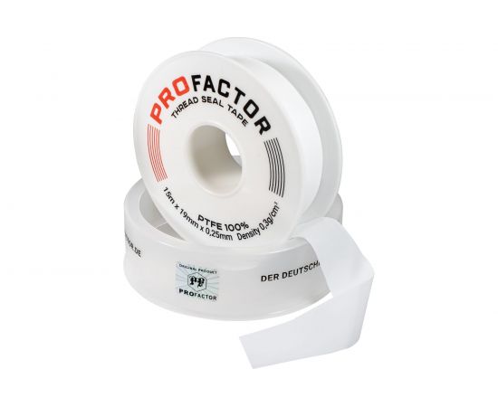 ФУМ лента PROFACTOR PF Professional белая Ф85 мм 19мм х 0,25мм х 15м PF FE 530 