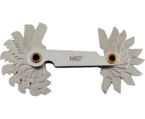 Набор резьбовых шаблонов CNIC №1 М60гр для метрической резьбы из 20шт. 0,4-6,0 38503 