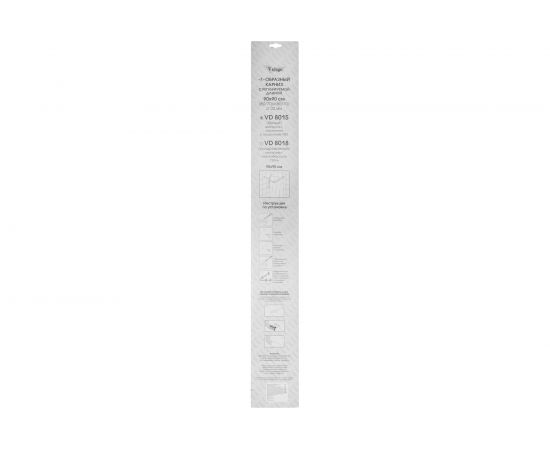 Карниз для ванной комнаты Vidage Г-образный, 90х90 см, цвет белый 1305011 – изображение 2