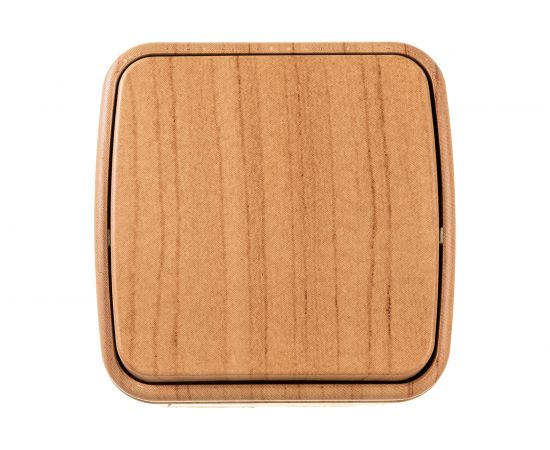 1-клавишный выключатель EKF Минск ОП 10А светлое дерево EGV10-021-30 – изображение 2