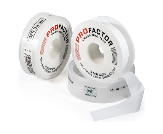 ФУМ лента PROFACTOR PF Professional белая Ф85 мм 19мм х 0,25мм х 15м PF FE 530 – изображение 2