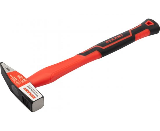 Слесарный молоток REXANT с фибергласовой рукояткой, 400 г 12-8114 – изображение 2