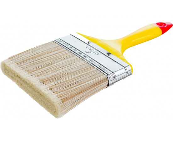 Малярная плоская кисть ON Kанекарон иск. щетина 4, 100мм, пласт.ручка. 02-01-340 – изображение 2