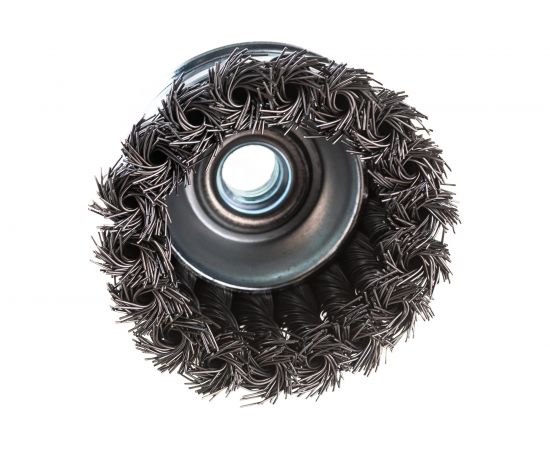 Кордщетка чашеобразная витая усиленная (65 мм; М14) ПРАКТИКА 032-485 – изображение 3
