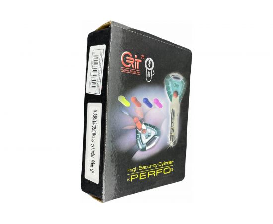 Цилиндровый механизм CRIT личинка замка V-238 45/35 Хп, ключ-вертушка, цвет хром полированный 03981 – изображение 3