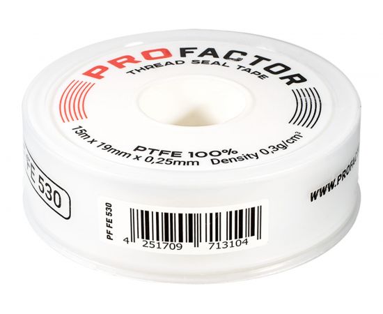 ФУМ лента PROFACTOR PF Professional белая Ф85 мм 19мм х 0,25мм х 15м PF FE 530 – изображение 3
