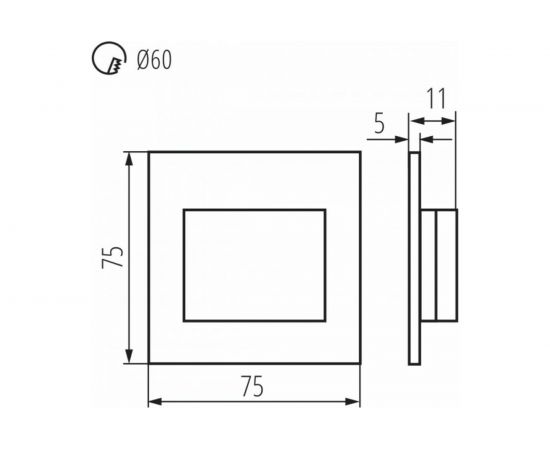 Светильник для ступеней лестницы KANLUX ERINUS LED LL B-NW/ 33337 – изображение 3