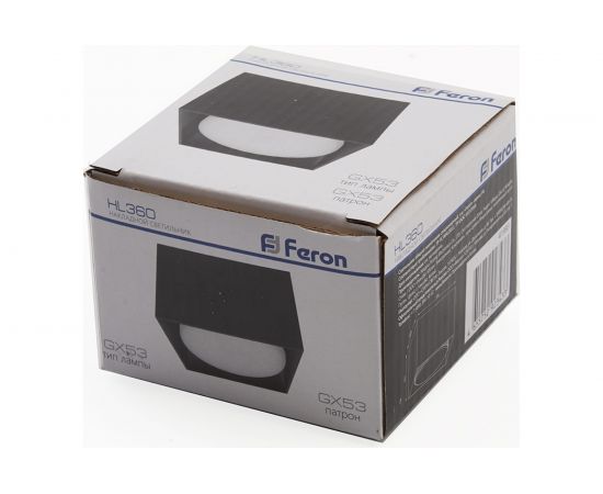 Потолочный светильник FERON HL360 12W, 230V, GX53, черный, 41993 – изображение 4