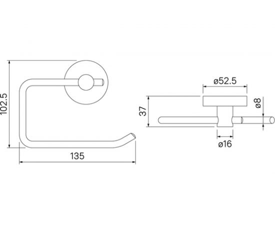 Держатель для туалетной бумаги IDDIS Sena SENSS00i43 – изображение 4