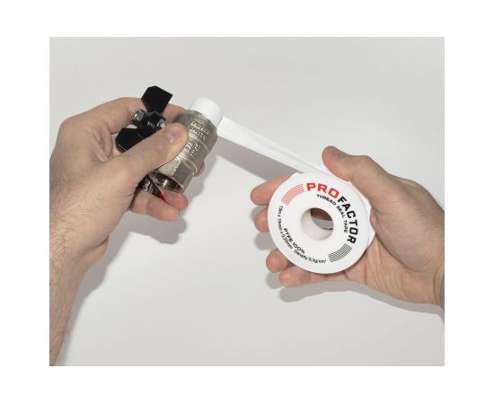 ФУМ лента PROFACTOR PF Professional белая Ф85 мм 19мм х 0,25мм х 15м PF FE 530 – изображение 5