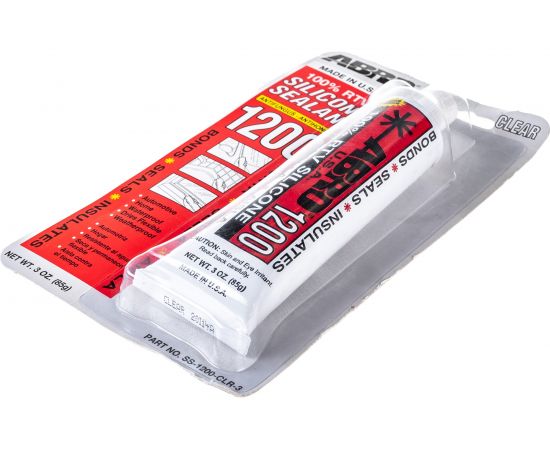 Силиконовый герметик ABRO 1200, прозрачный, 85г SS-1200-CLR-3 – изображение 5