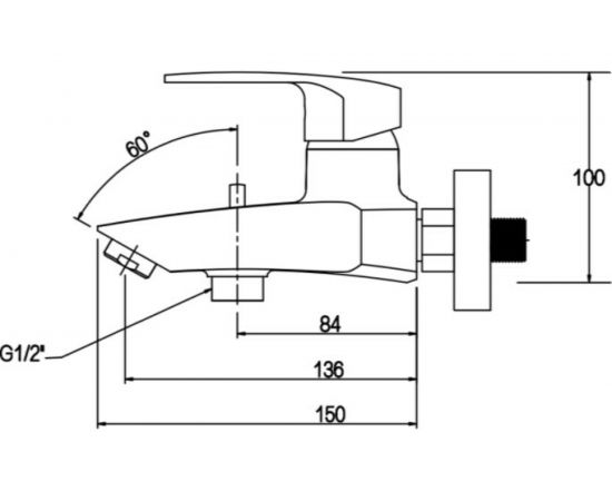 Смеситель для ванны с душем KAISER Guss O35 68022 – изображение 5