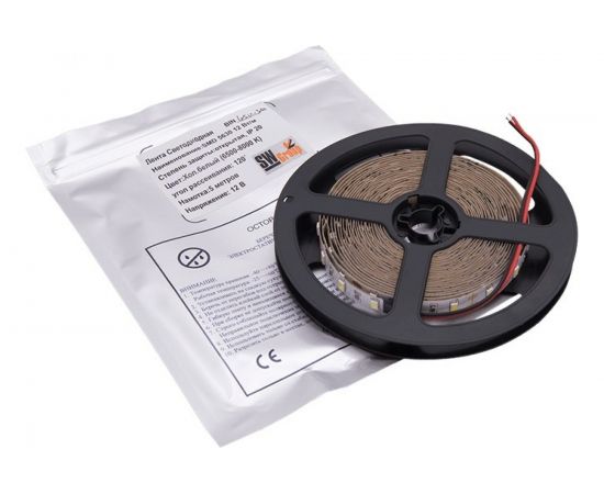 Светодиодная открытая лента SWG 12 Вт/м SMD5630 IP20 Цвет Холодный белый 12В 00-00001688 – изображение 7