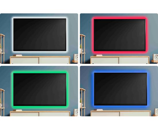 ТВ-подсветка Apeyron, комплект светодиодной ленты 5В, 14,4Вт/м RGB 10-70 – изображение 10