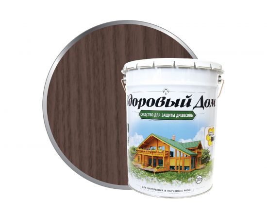 Деревозащитное средство Здоровый дом палисандр, 20 л 90000857568 