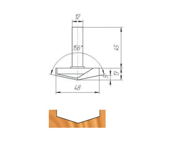Фреза ФК 1156 МебельДрев 4627198886696 