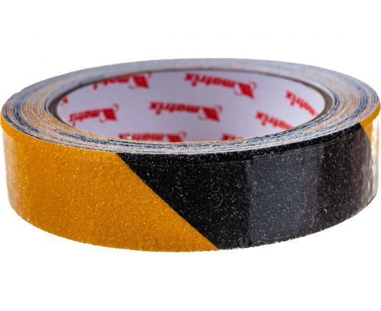 Клейкая противоскользящая лента MATRIX, черно-желтая, 25 мм х 5м, 88717 