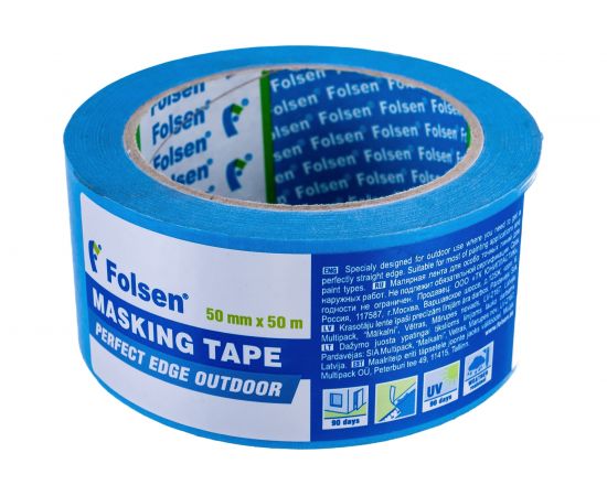 Малярная лента для особо точных линий FOLSEN 50 мм х 50 м 0265050 