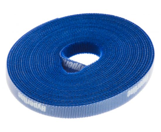 Лента (липучка) в рулоне Hyperline WASNR-5x9-BL ширина 9 мм, длина 5 м, синяя 401704 