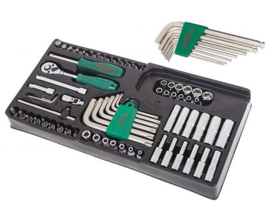 Набор головок и аксессуаров 74 шт. Hans TT-43H 