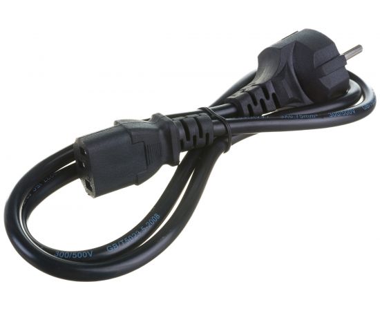 Кабель питания ExeGate Power PC-1P Евровилка Schuko- С13 VDE-250V-3х0.5-CU 6A черный 1.0м 280640 