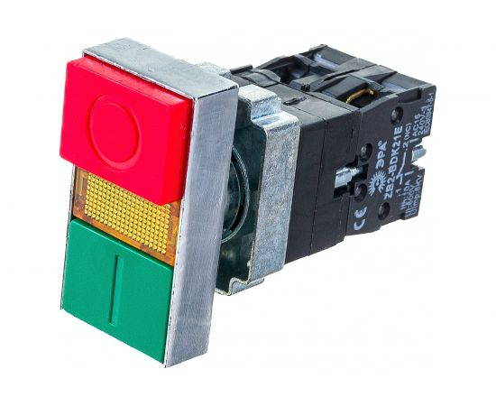 Кнопка управления ЭРА LAY5-BW8465 I-O, сдвоенная, с подсветкой, 20/200/3200 Б0045628 