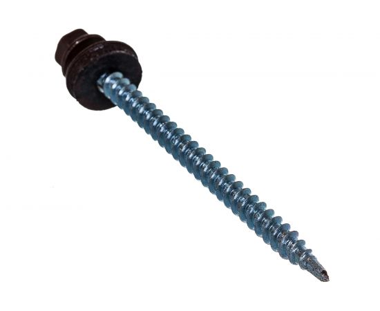 Кровельный саморез Kenner 4,8х70 RAL8017 тёмно-коричневый 100шт ск708017ф 