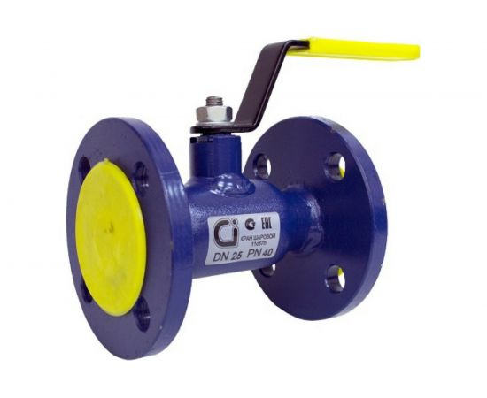 Шаровой кран Ci стандартнопроходной аналог 11с67п Ду80 Ру16 стальной с рукояткой D160-01490 