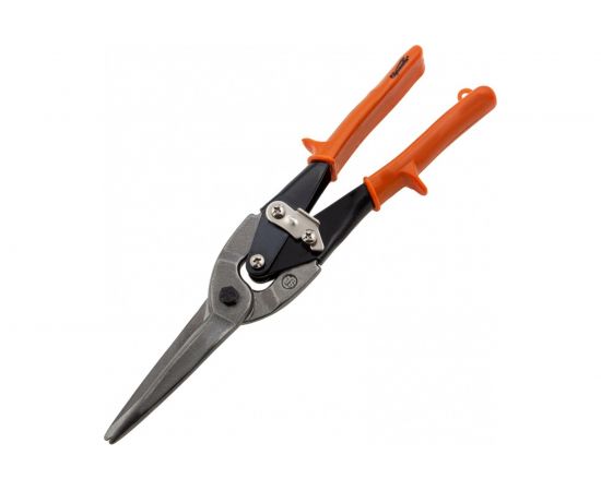 Ножницы по металлу SPARTA, удлиненные, 290 мм, пряморежущие, обрезиненные рукоятки 783165 