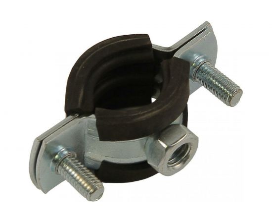 Хомут Невский Крепеж оцинк. с резин. уплотн. 4" 107-112 мм с гайкой М10 709426 