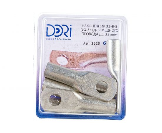 Наконечник медный луженый JG-35 25 мм2 6 шт DORI 2625 