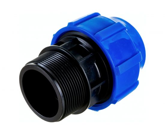 Муфта ПОЛИТЭК с наружной резьбой 50х2 50030250 – изображение 2